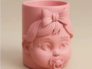 Children's cup for a girl