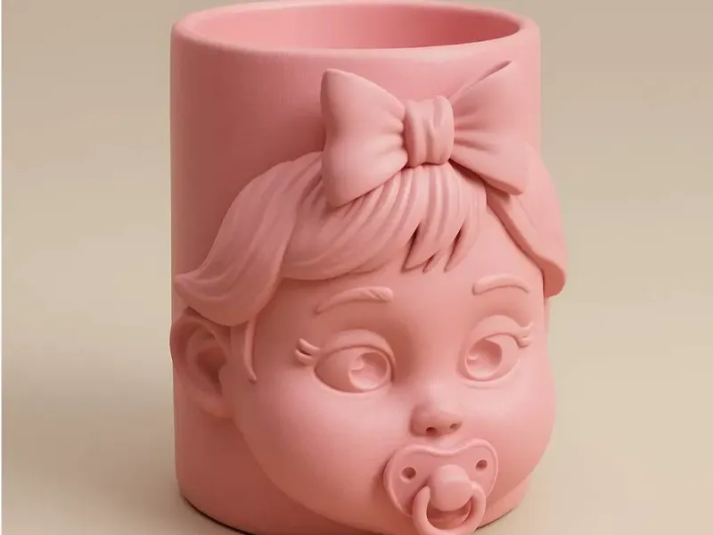 Children's cup for a girl