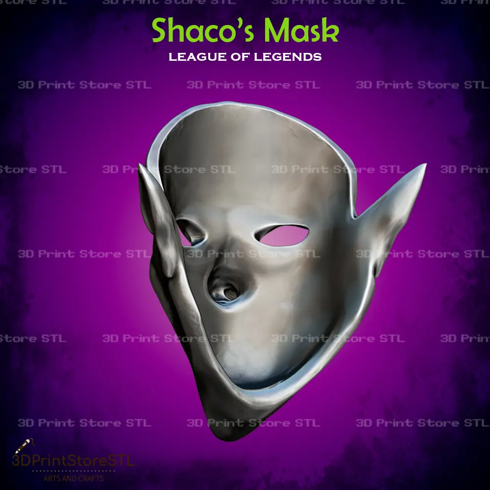 Shaco Mask Cosplay League of Legends - STL File
