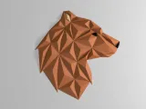 Geometric Bear head - wall design-2