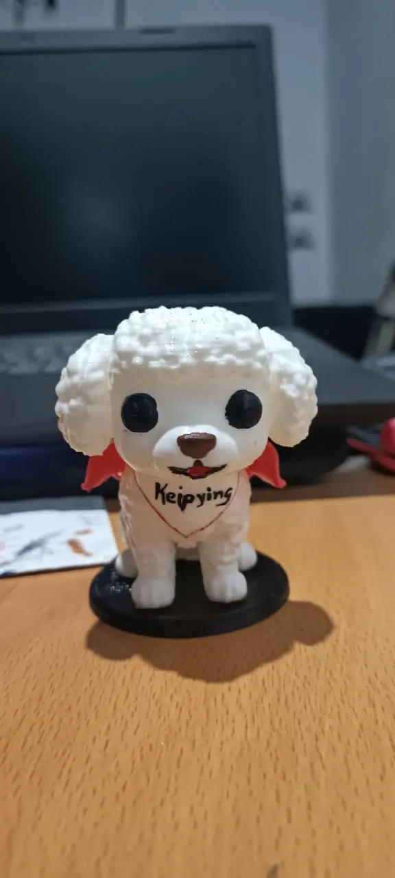 Poodle Figure - Cute Dog Collectible: High Detail 3D Model