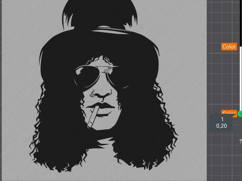 Slash cigarette and sun glasses