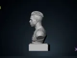 Vinicius Jr Bust Brazilian STL Football Legend 3D Print-4