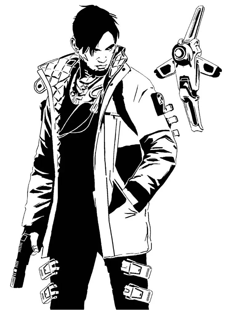 Apex Legends Crypto stencil 2