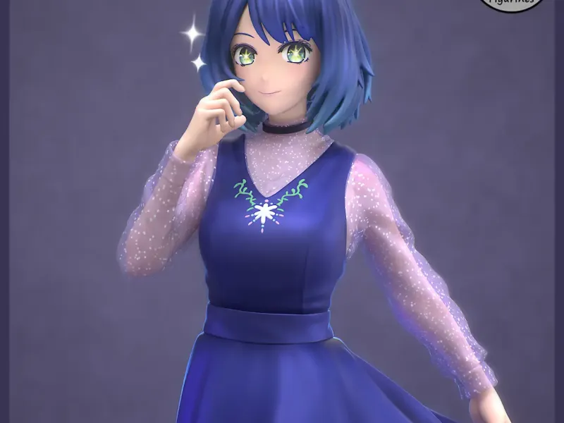 Akane Kurokawa - Oshi No Ko Anime Figurine for 3d Printing