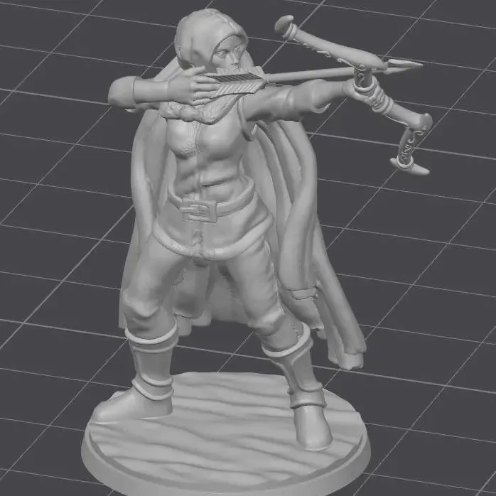 精灵女弓箭手 28mm DnD角色