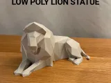 Low Poly Lion Statue-0