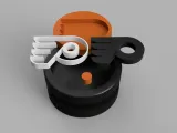 Hockey Puck with Flyers Logo-1