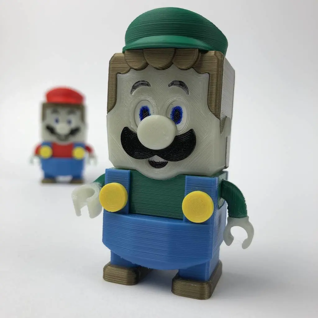 "LEGO LUIGI" style - Super Mario - complete set