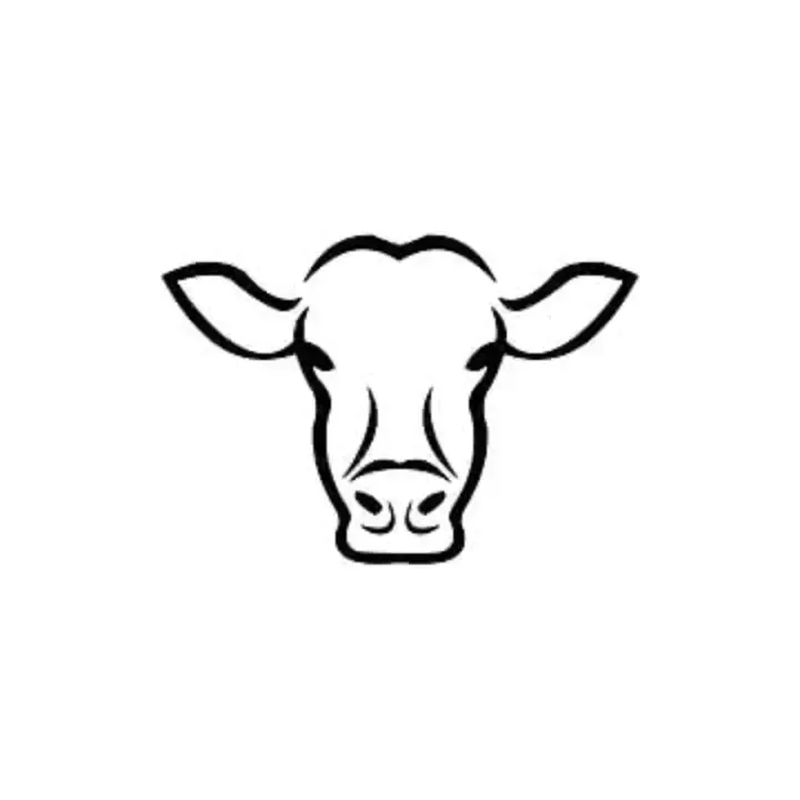 logo ganado vacuno vaca toro buey