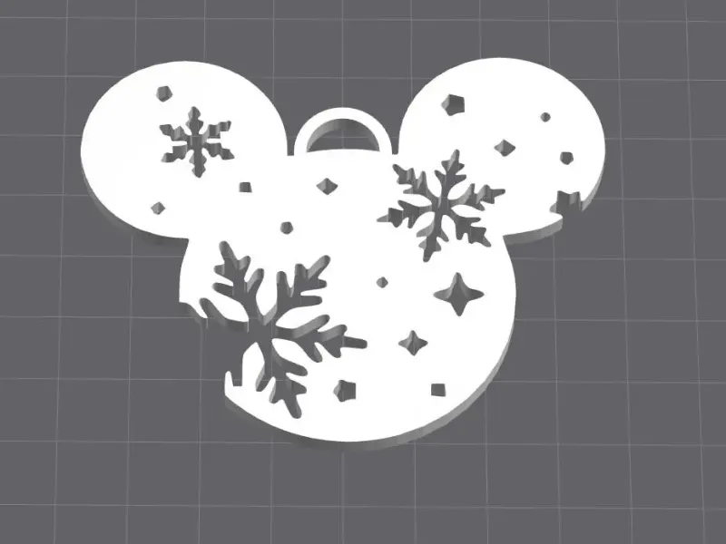 Disney Christmas Snow Ornament
