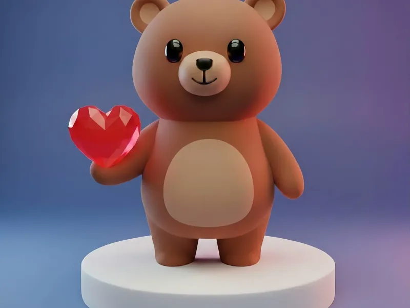 Valentine's Day teddy bear (osito de San Valentín)