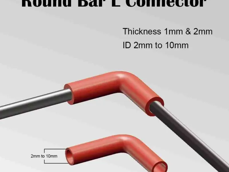 Round Bar L Connector