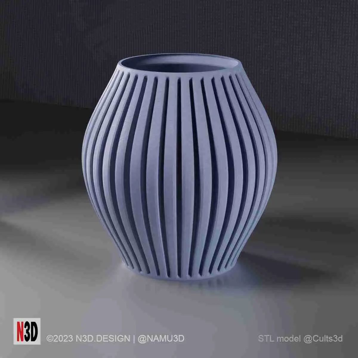 Vase 1002 - Striped vase