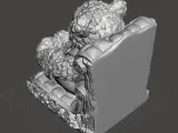 flower bear bookend-4