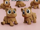 Articulated Wombat 3D Print File: Flexi Fidget Toy-3