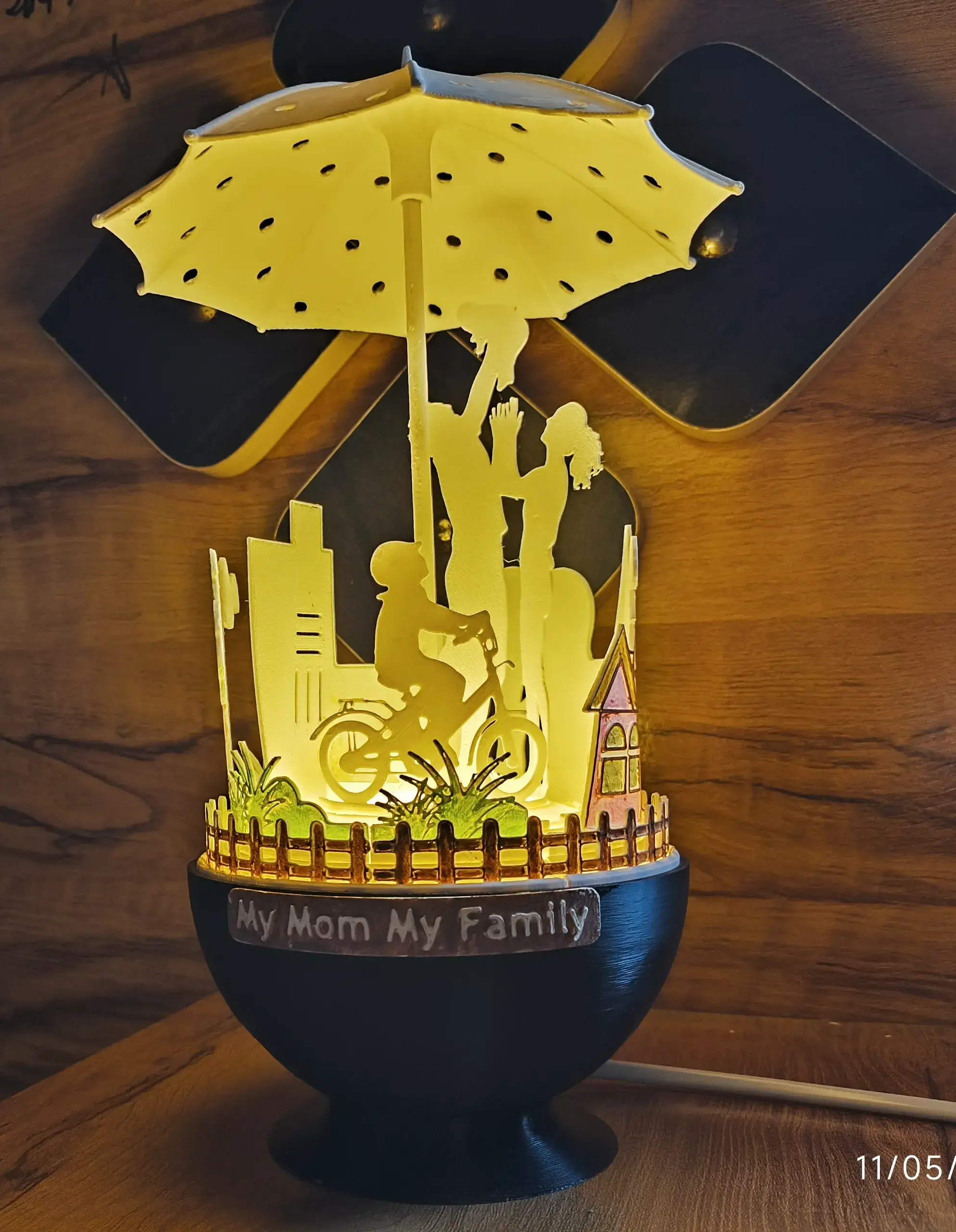 "My Mom My Family-Table Lamp shade"