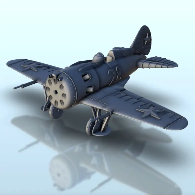 Поликарпов И-16 - WW2 Рельеф местности самолет диарома