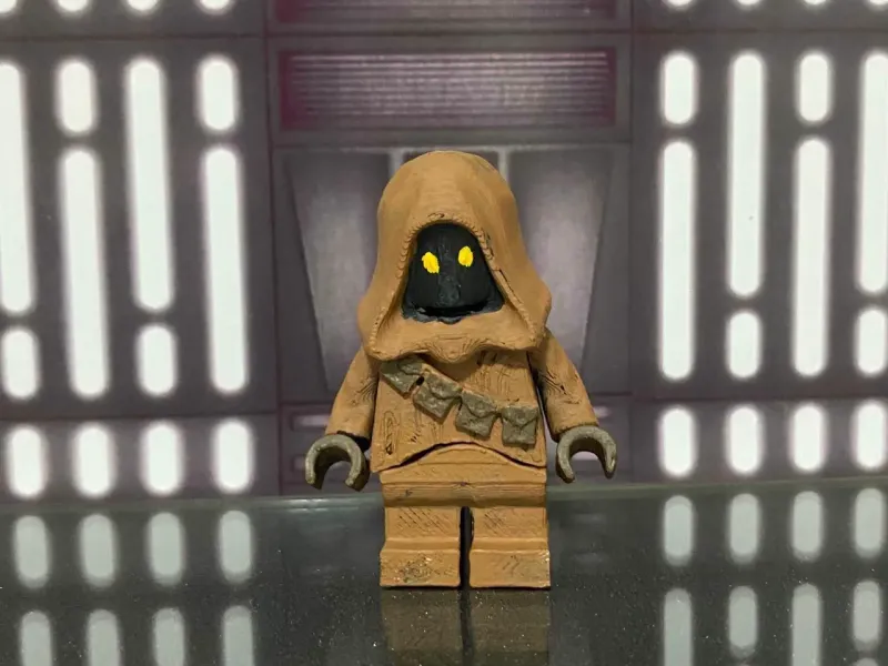 Porte-clés articulé style briques Jawa Star Wars