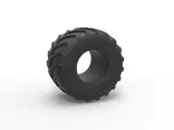Monster Jam tire 24 Scale 1:25-0