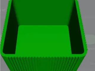 Small ribbed container