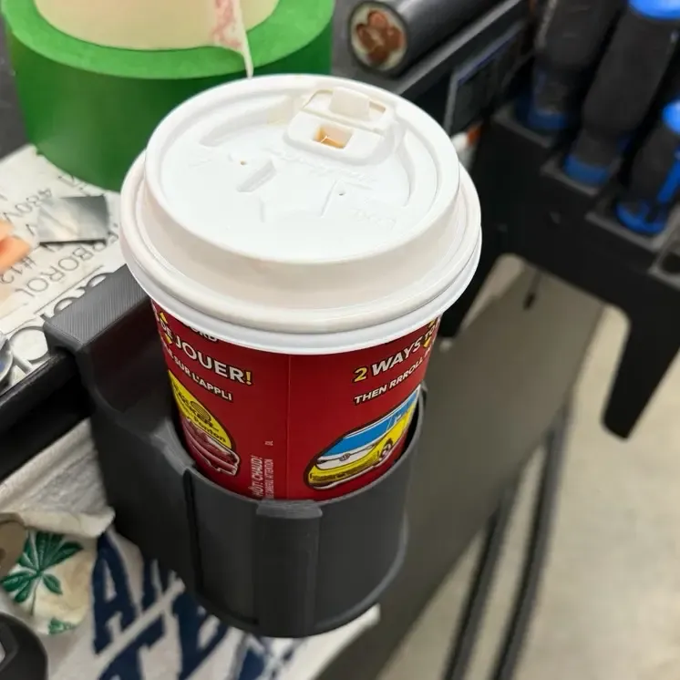 cup holder if you tool box has lip in it