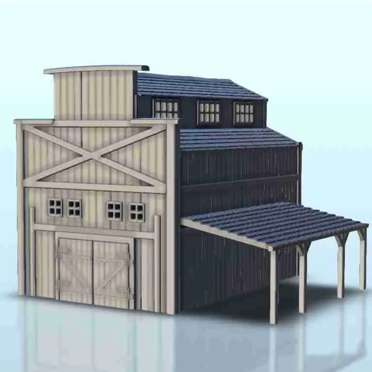 Wild West farm building - western old ACW USA US civil war a