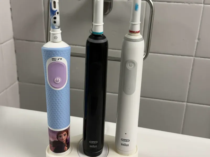 Improved Oral-B Electric Toothbrush Holder for 3 pieces