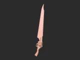 Final Fantasy 8 - Gunblade 3D print model-4