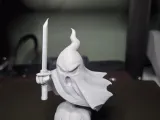 Anime Ghost with Sword on Pumpkin-3