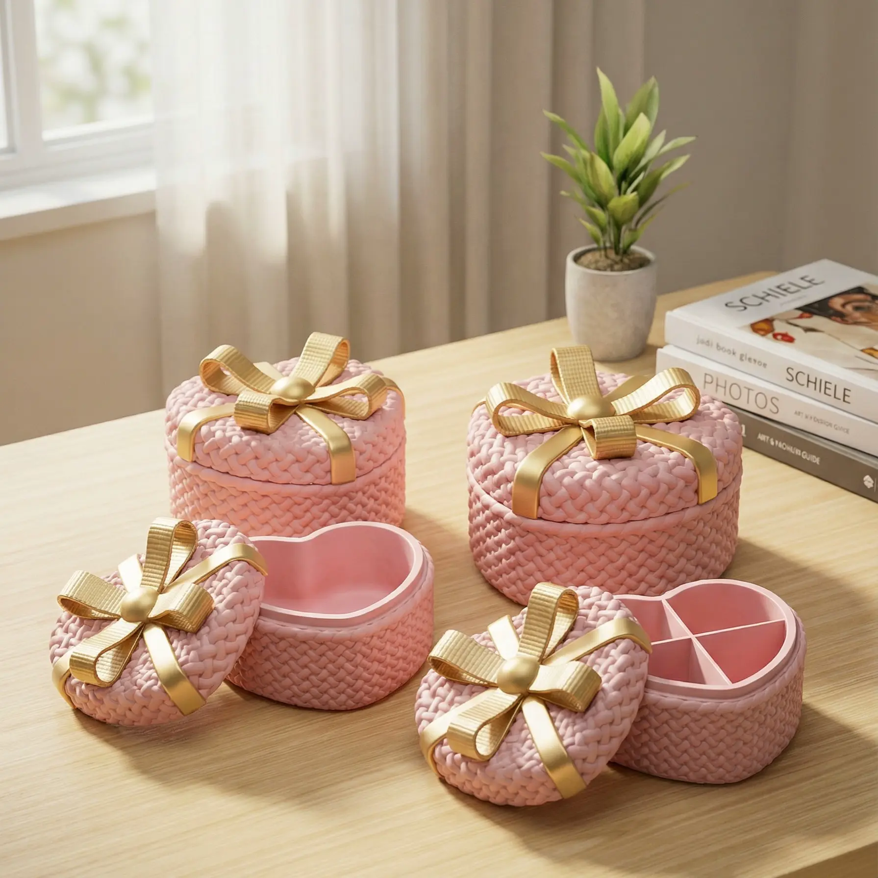 Knitted Gift Box with Dividers | Valentine's Day