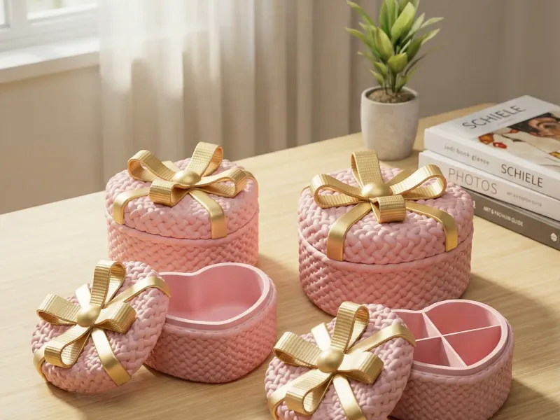 Knitted Gift Box with Dividers | Valentine's Day