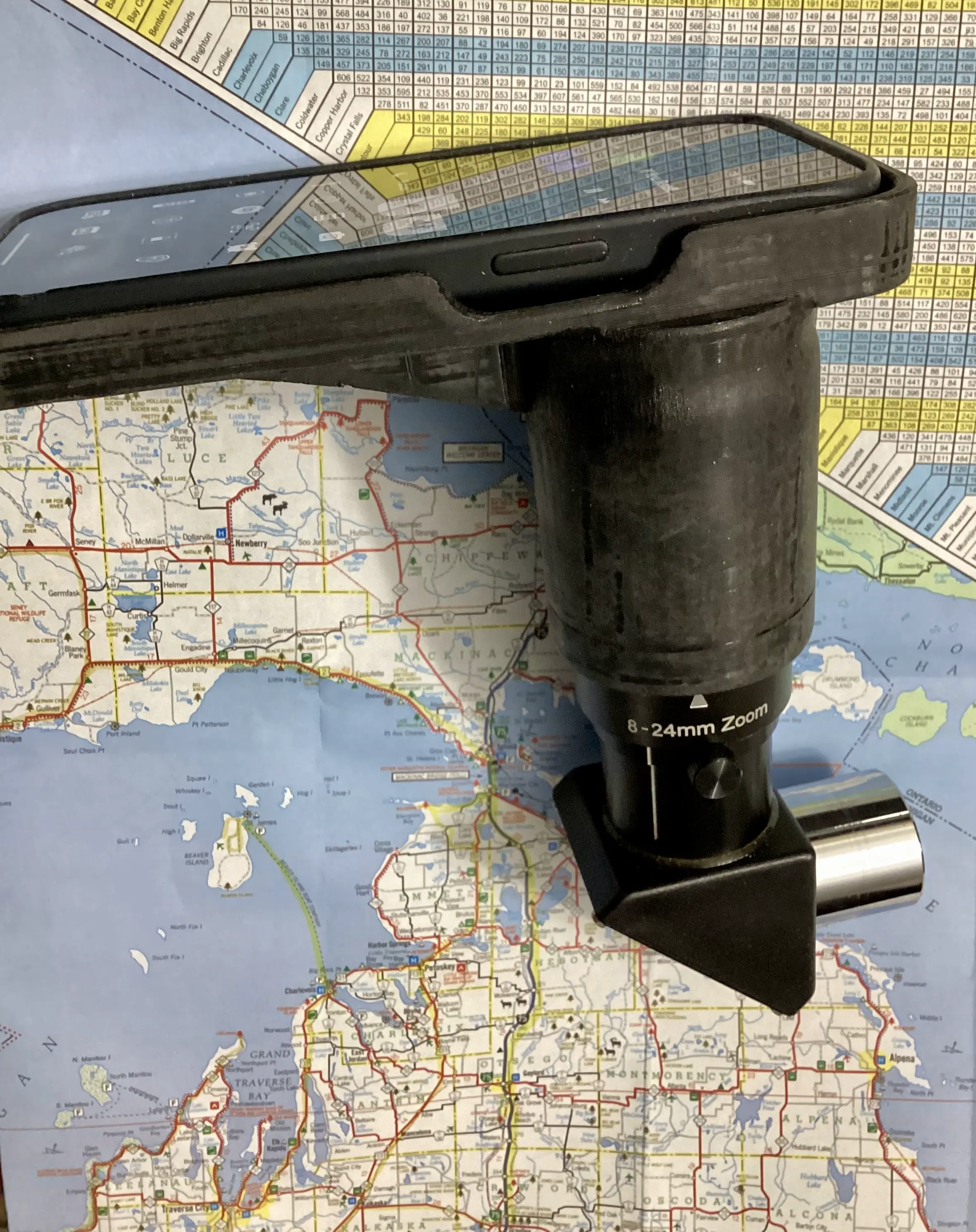 Celestron zoom eyepiece to iPhone 14 pro adaptor
