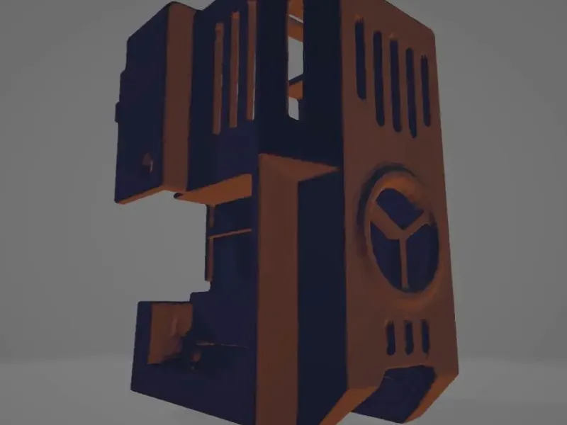 Raw Scanned Ender 3 v3 ke toolhead case cover
