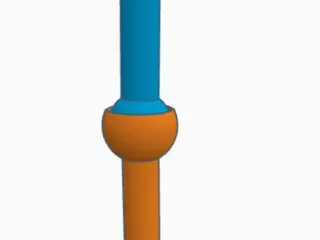 Functional model of ball-and-socket joint like hip/shoulder