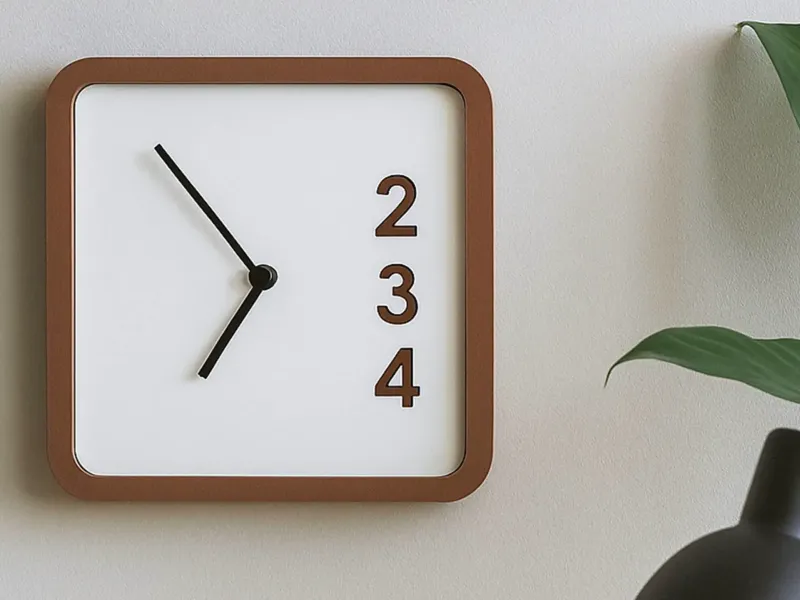 Sparse Time | A Modern Minimalist Clock | No CFS