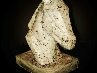 Contemporary Geometric Horse Sculpture