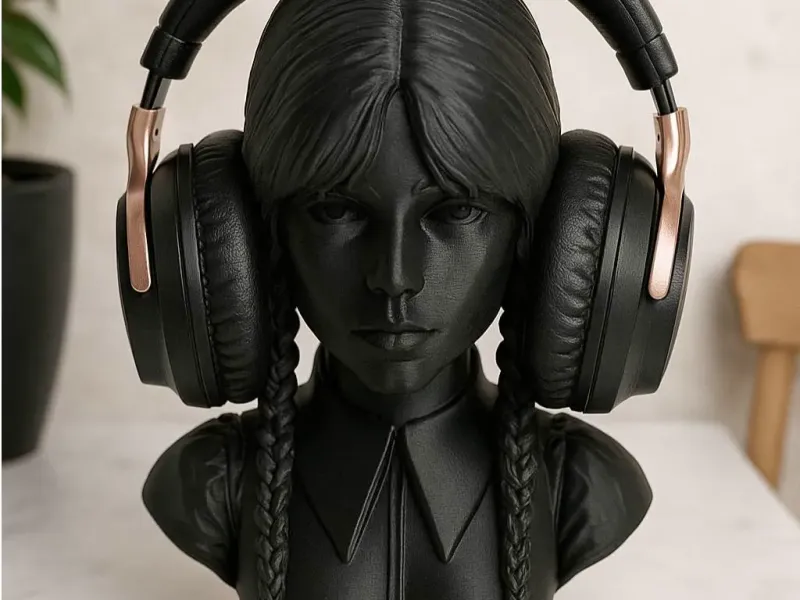 Wednesday Headphone Stand - Addams Family Tribute