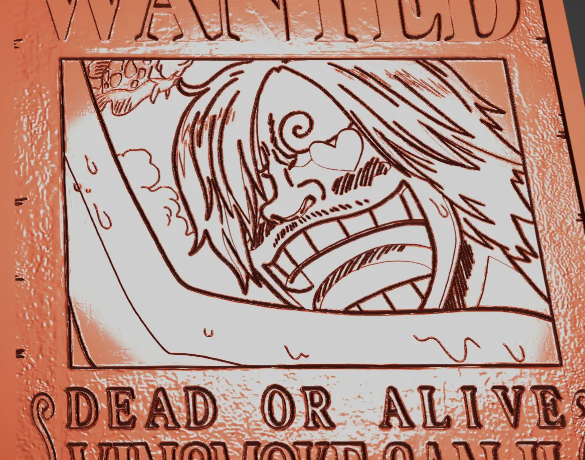 CARTEL SANJI WANTED - ONE PIECE