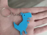 Dino Chrome Keychain-0