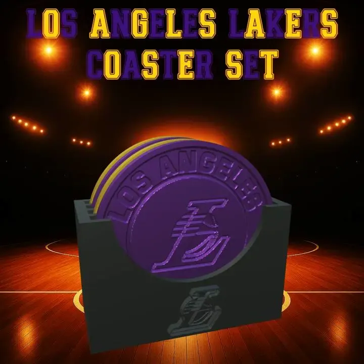 Los Angeles Lakers Coaster Set (NBA)