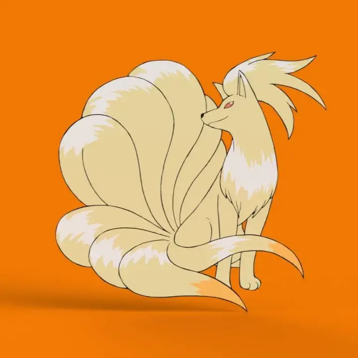 Ninetales Wall Art
