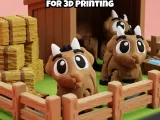 Cute Flexi Goat, STL & 3MF File (Digital Download)-1