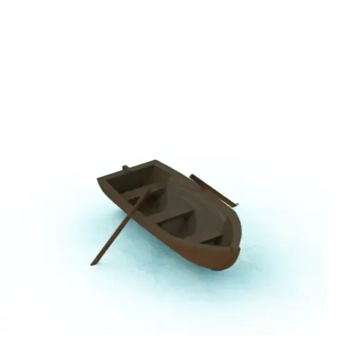 WOOD BOAT - LIFEBOAT - ROWING