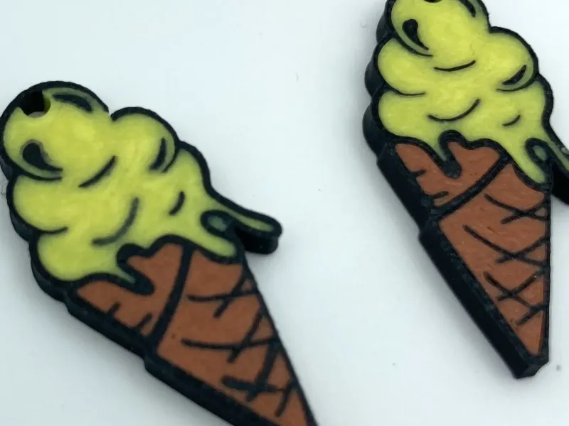 Pendientes Cucurucho / Cornet ice cream earrings