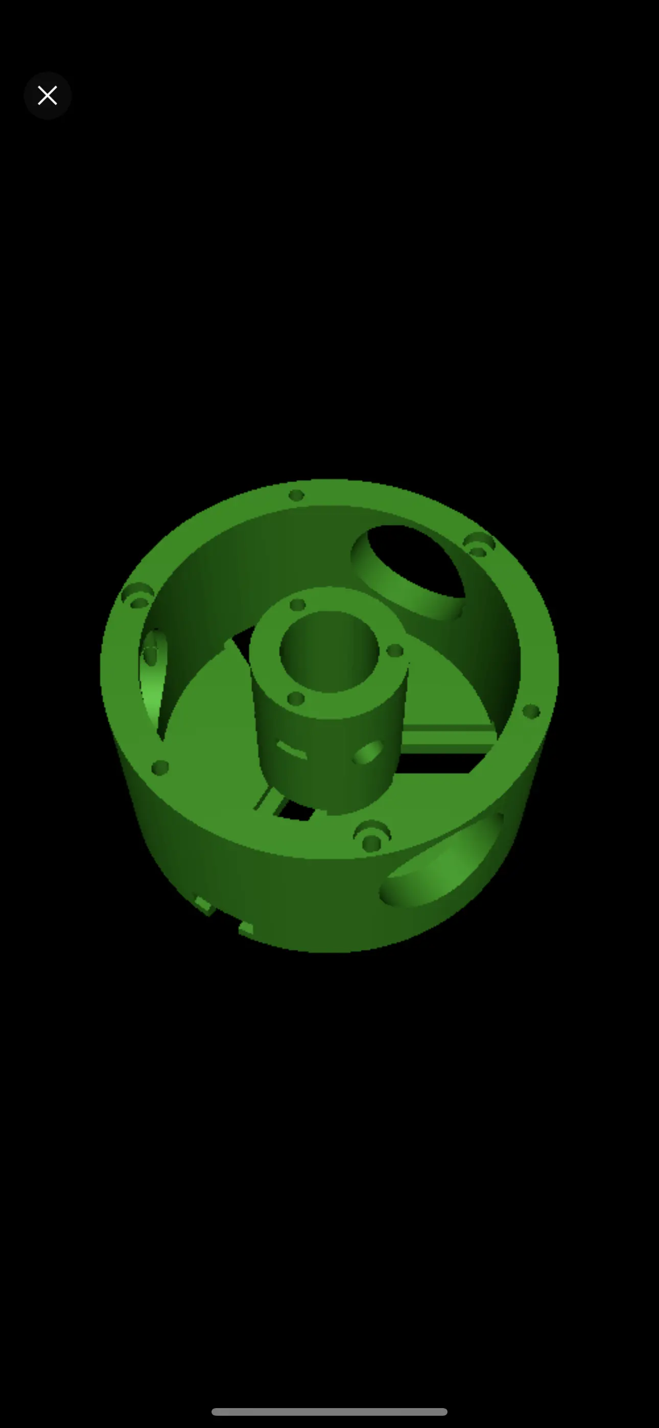 Real lathe Chuck model with close tolerances