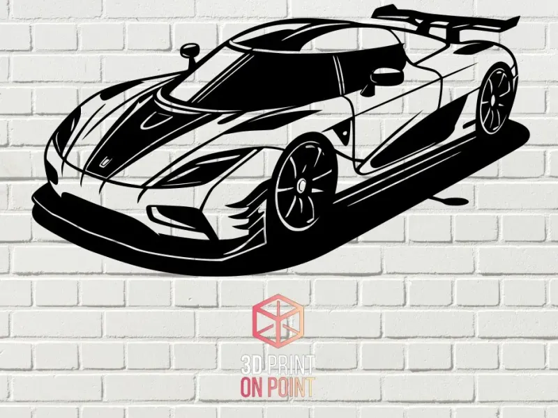 KOENIGSEGG AGERA - 2D WALL ART #3