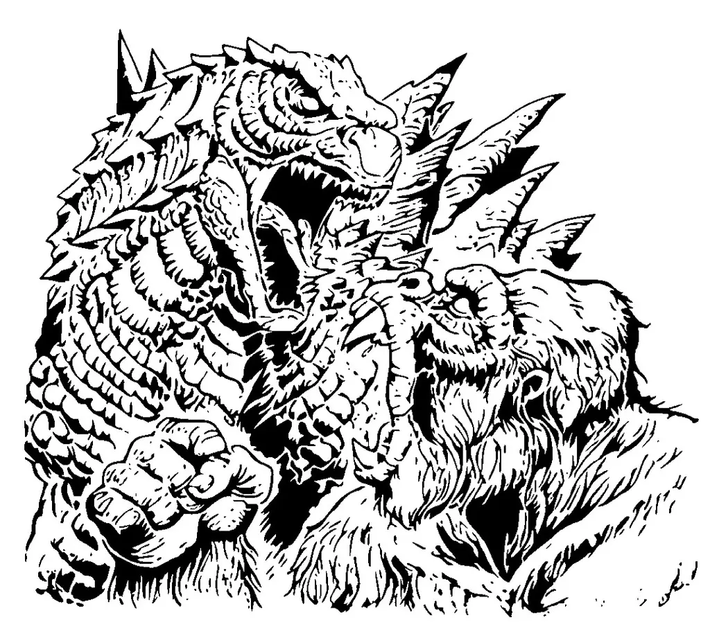 Godzilla King Kong'a Karşı şablon