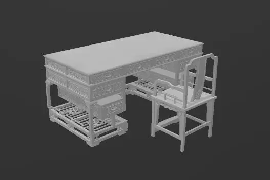 Chinese desk - gubbins