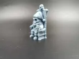 Skeleton Santa on Bone Throne –Grim Christmas-2